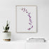 Purple Orchids Floral Art Print